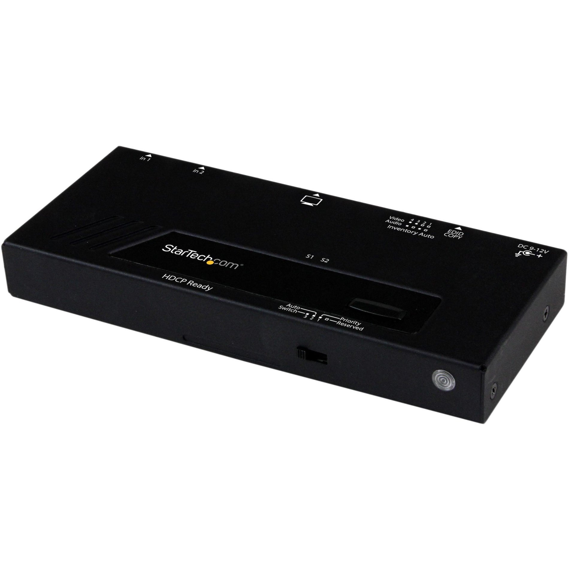 StarTech.com VS221HDQ 2 Port HDMI Switch w/ Automatic and Priority Switching - 1080p, Full HD, 2 Year Warranty