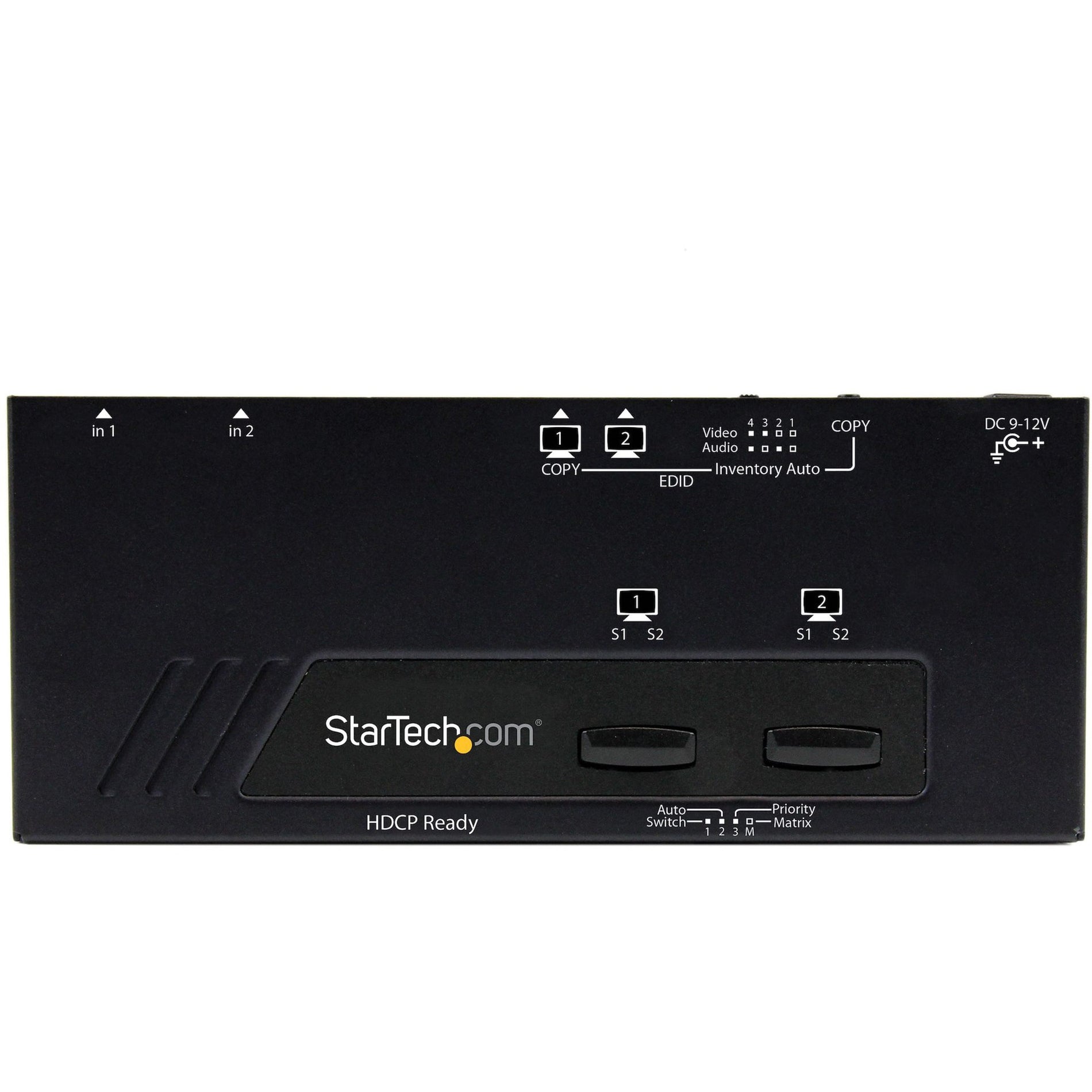 StarTech.com VS222HDQ 2X2 HDMI Matrix Switch w/ Automatic and Priority Switching, Full HD 1080p, 2 Year Warranty