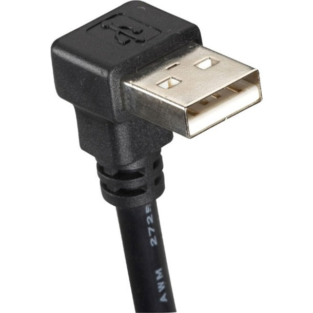Black Box USBR08-0004 USB 2.0 Cable - Type A Male (Right Angle) to Type A Female, 4-ft. (1.2-m), Shielded, 480 Mbit/s Data Transfer Rate