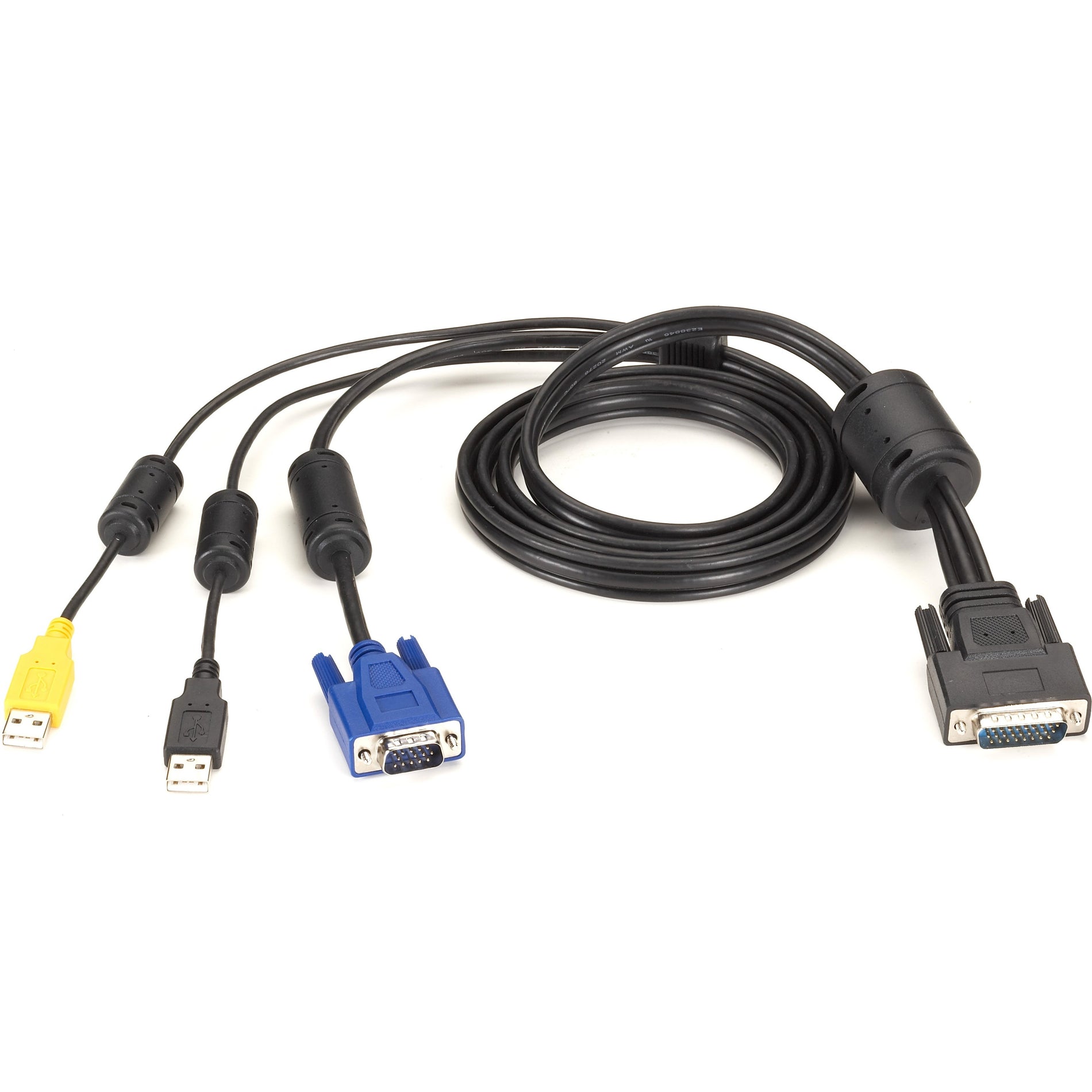 Black Box EHNSECURE3-0006 KVM Switch Cable - VGA, USB, CAC USB to HD26, 6 ft