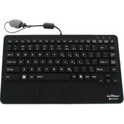 Seal Shield SW87P2 Seal Pup Silicone All-in-One Keyboard, Washable, Antimicrobial, Water Proof, Dishwasher Safe, USB