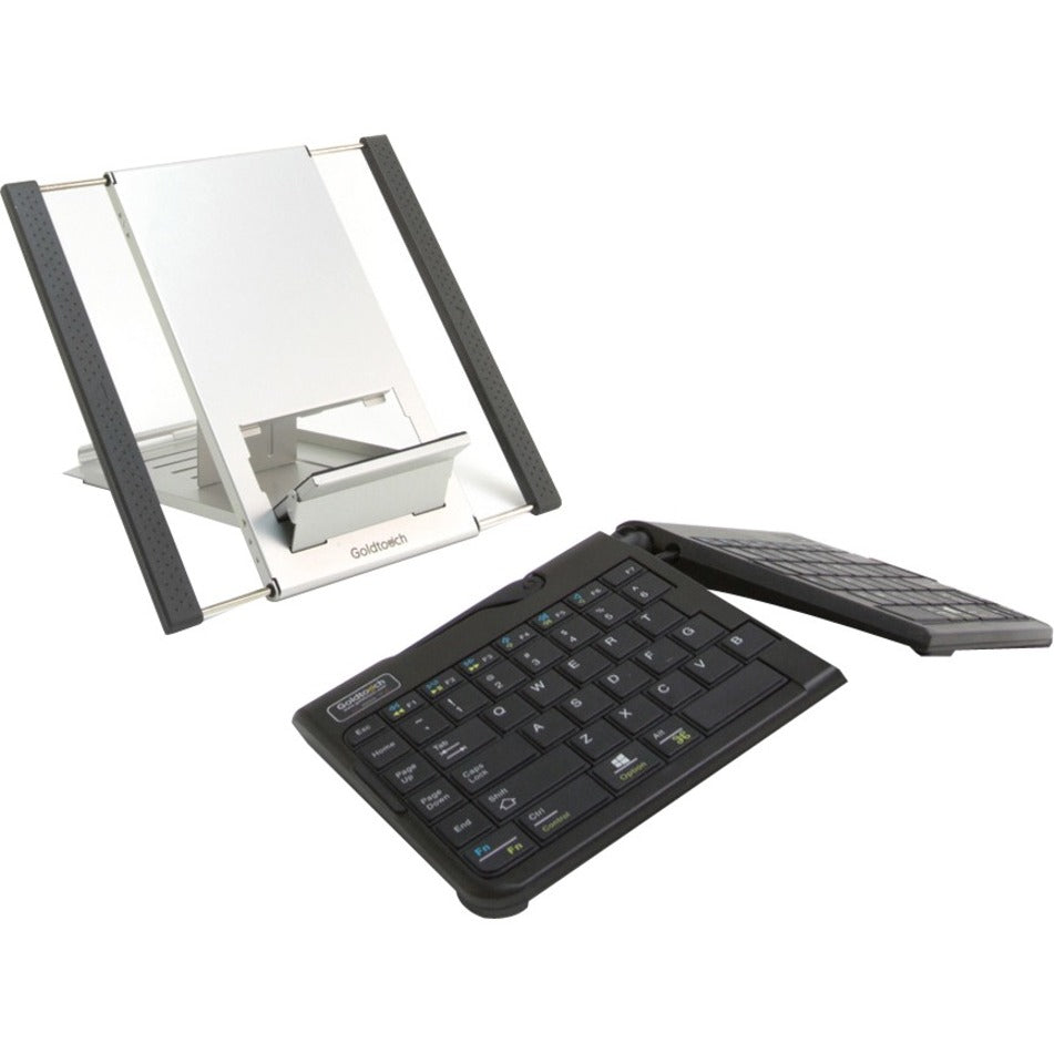 Goldtouch GTLS-0099W Notebook Accessory Kit, Mobile Keyboard (Bluetooth Wireless) and Notebook Stand Bundle