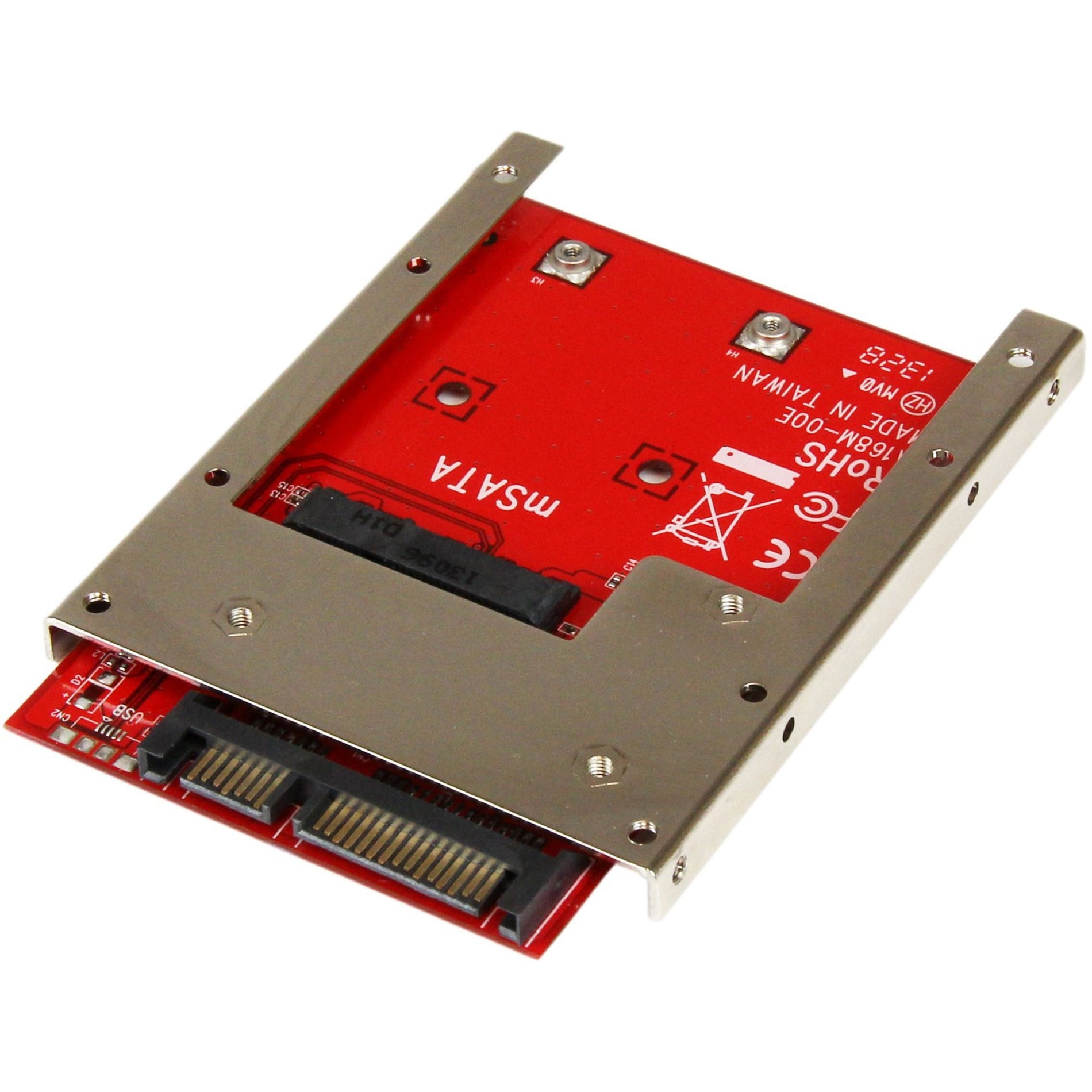 StarTech.com SAT32MSAT257 mSATA SSD to 2.5in SATA Adapter Converter, Easy SSD Installation and Compatibility