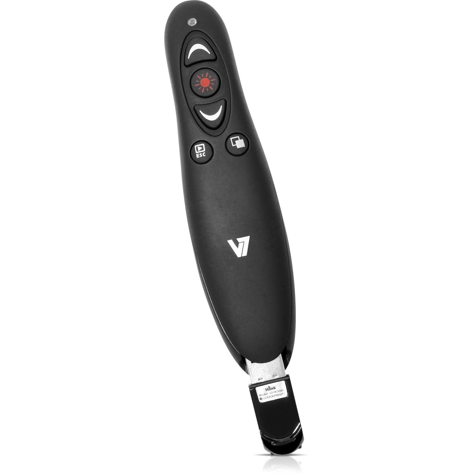 V7 WP1000-24G-19NB Professioneller kabelloser Presenter mit Laserpointer und microSD-Kartenleser