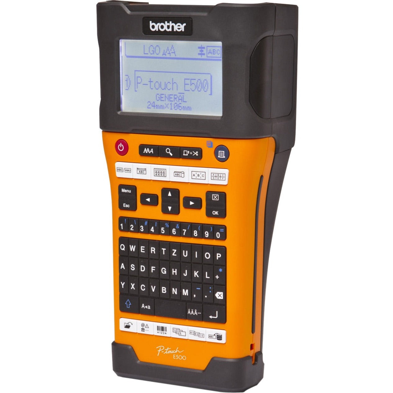 Brother PTE500 Industrielles Handheld-Beschriftungsgerät mit automatischem Schneidwerkzeug und Computer-Konnektivität