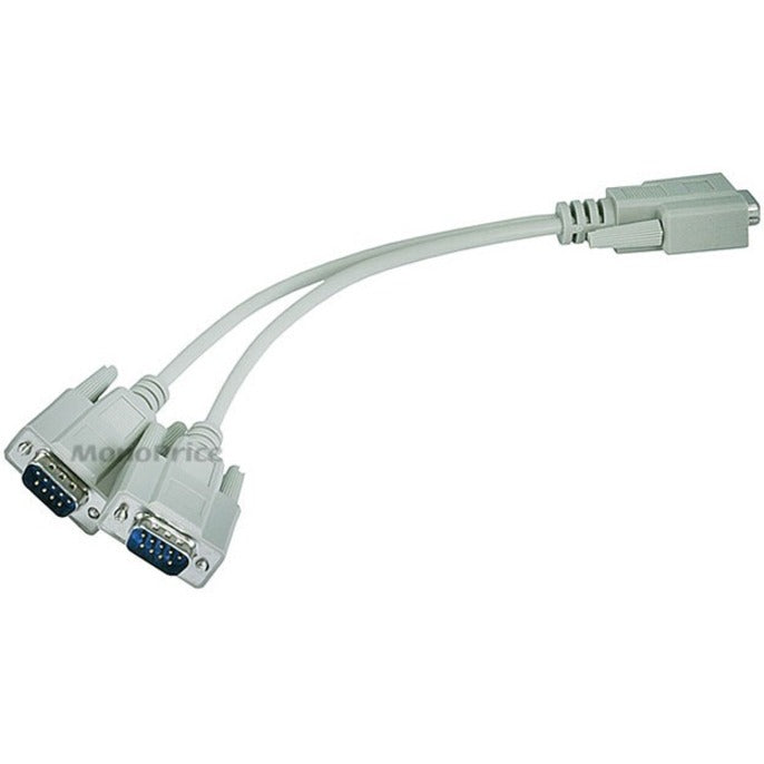 Monoprice 4640 RS232 Serial Mouse or Monitor Splitter Cable, 2-Way DB9 Female to DB9 Male