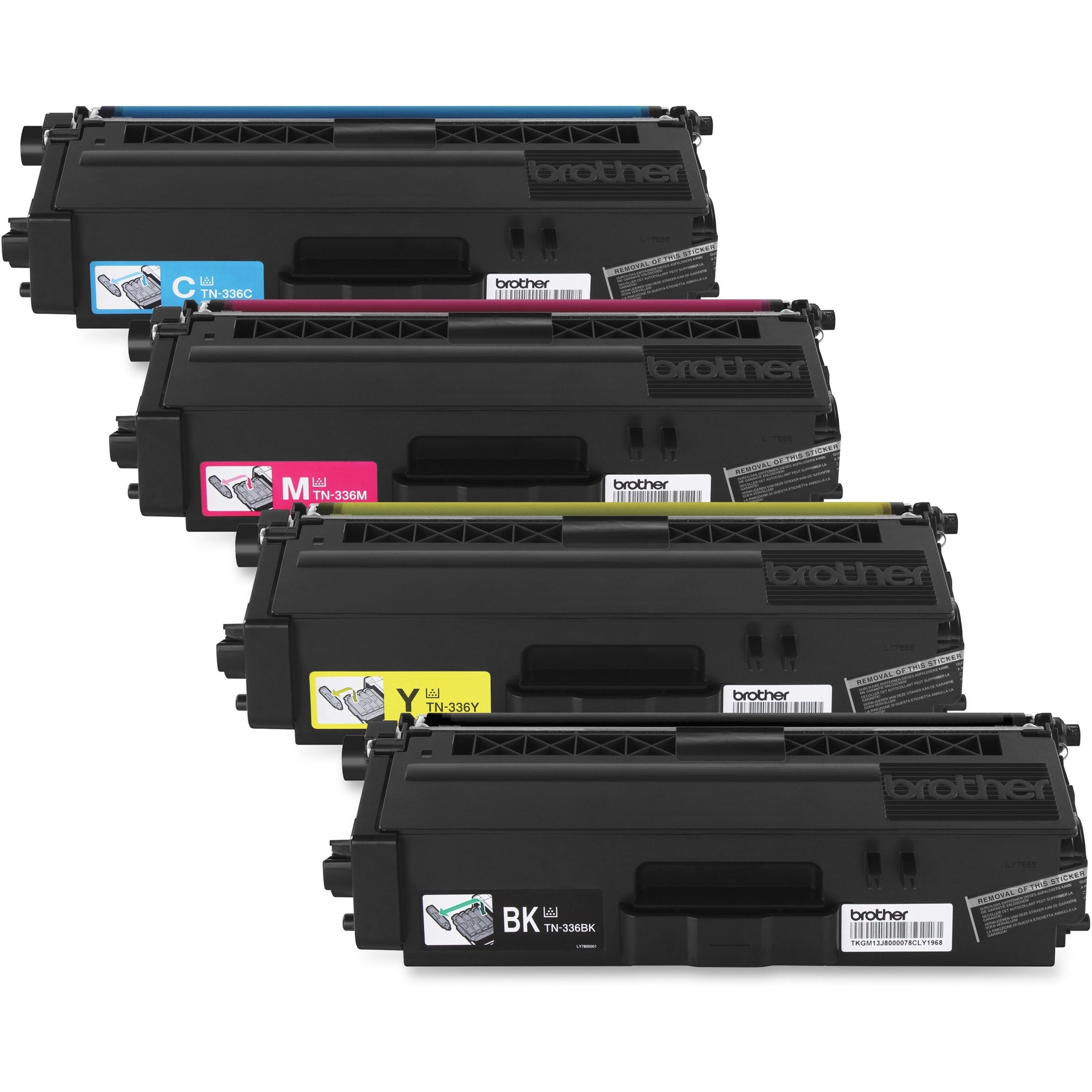 Brother TN336Y High Yield Yellow Toner Cartridge, 3500 Pages