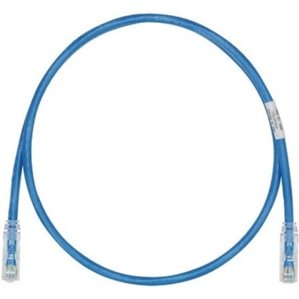 Panduit UTP28SP3BU Cat.6 UTP Patch Network Cable, 3 ft, Clear Boot, Blue