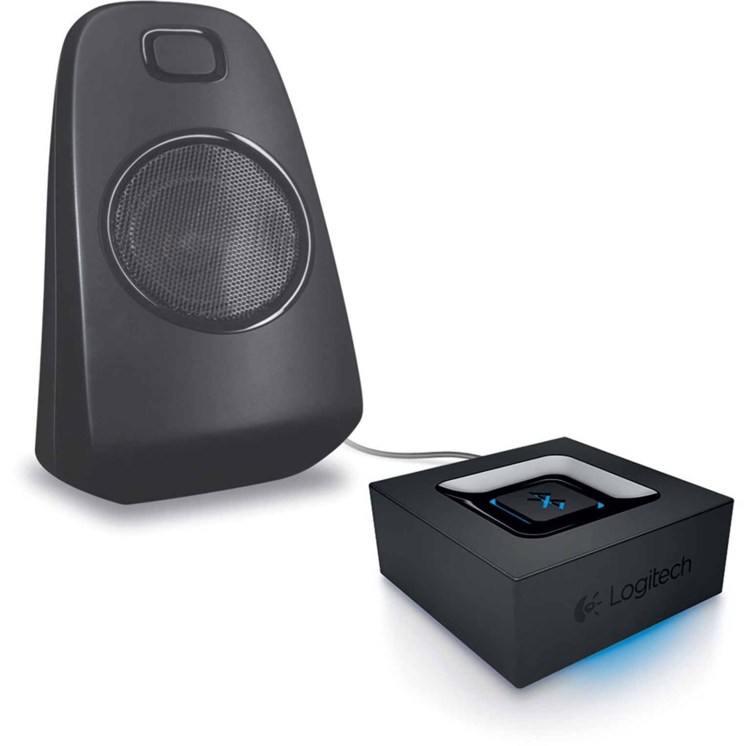 Logitech 980-000910 Bluetooth Audio Adapter, Black - Stream Music Wirelessly to Your Speakers