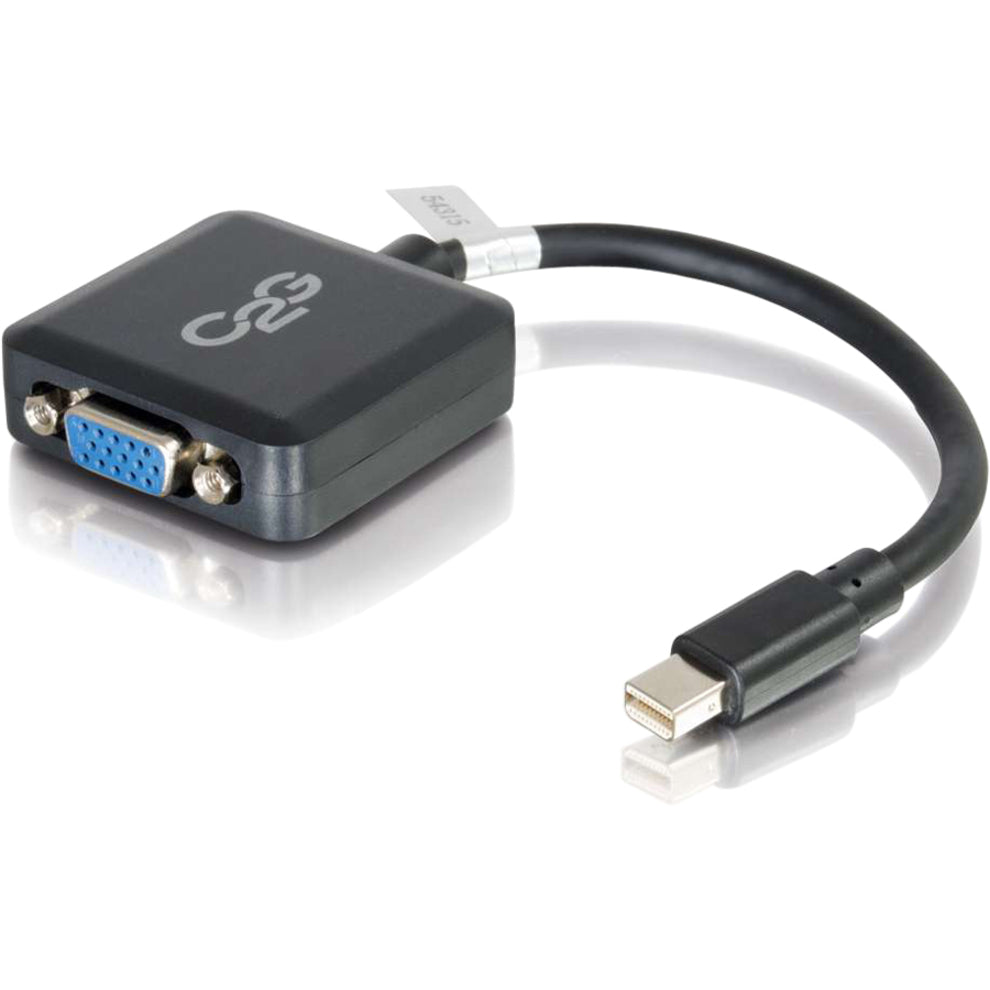 C2G 54315 8in Mini DisplayPort to VGA Active Adapter Converter - M/F, Connect Your Tablet, Notebook, Monitor, and Video Device