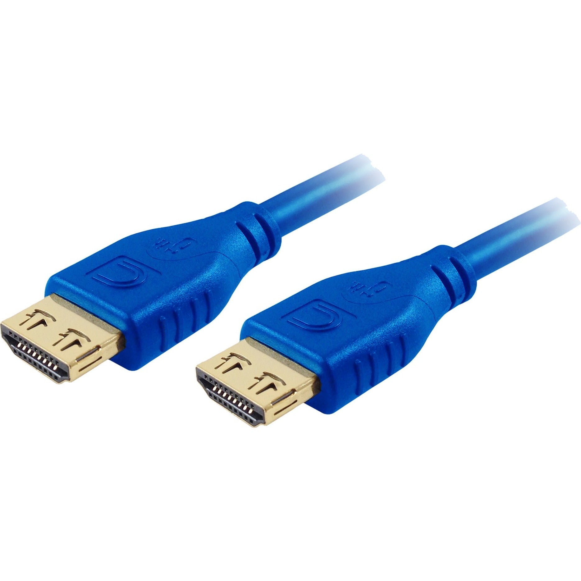 Comprehensive MHD-MHD-3PROBLU MicroFlex HDMI M/M Cable, 3ft, Blue, Pro AV/IT Series, Lifetime Warranty