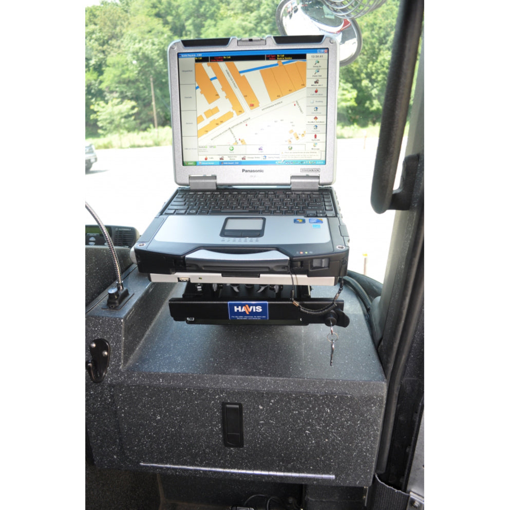 Havis C-MD-301 Computer Mount Motion Device Slide Rail System, Vehicle Mount
