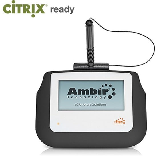 Ambir SP110-RDP nSign Signature Pad, 4" LCD Screen, USB Wired, 2 Year Warranty
