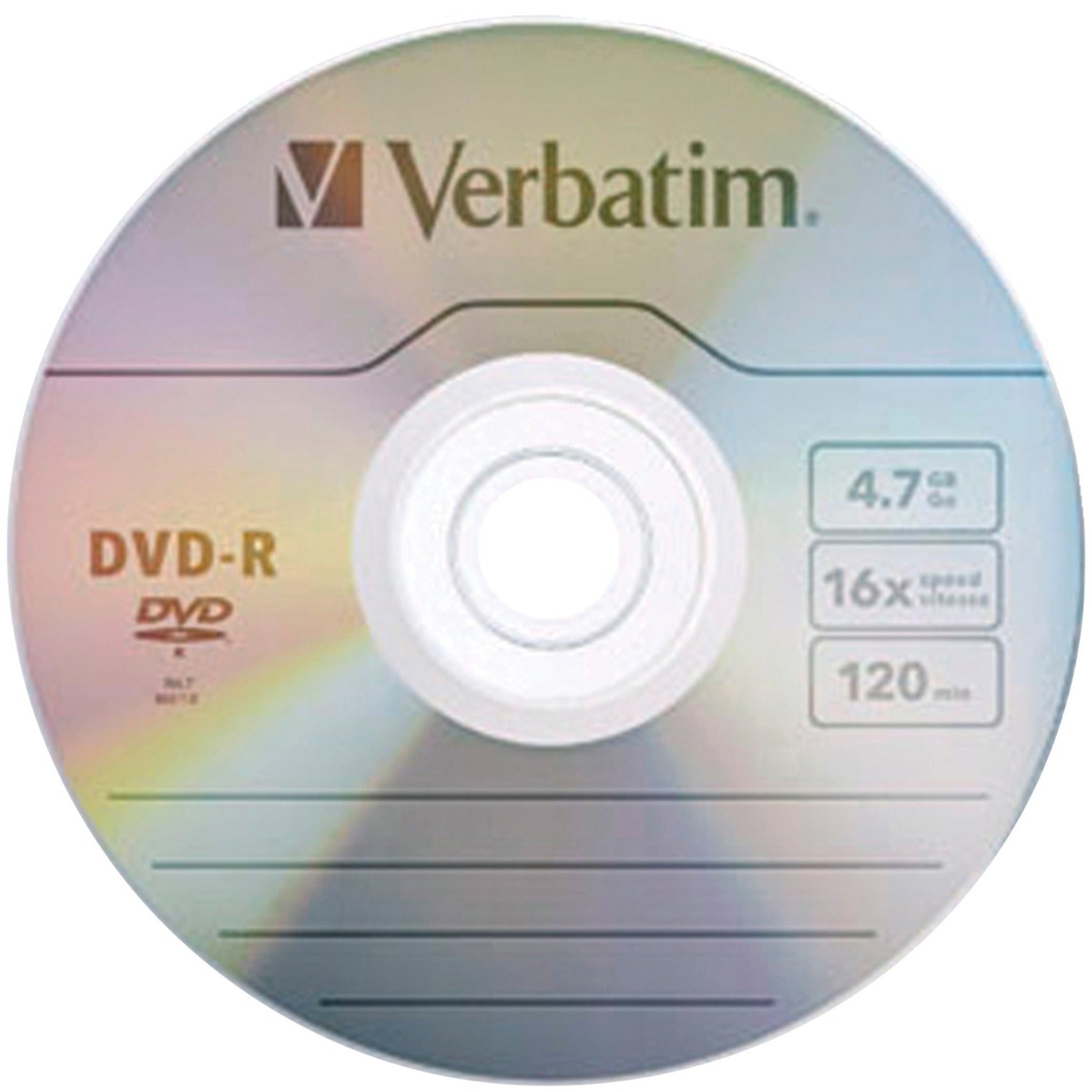 Verbatim 97957 DVD-R 4.7GB 16X 10pk Bulk Box, Lifetime Warranty, AZO Technology