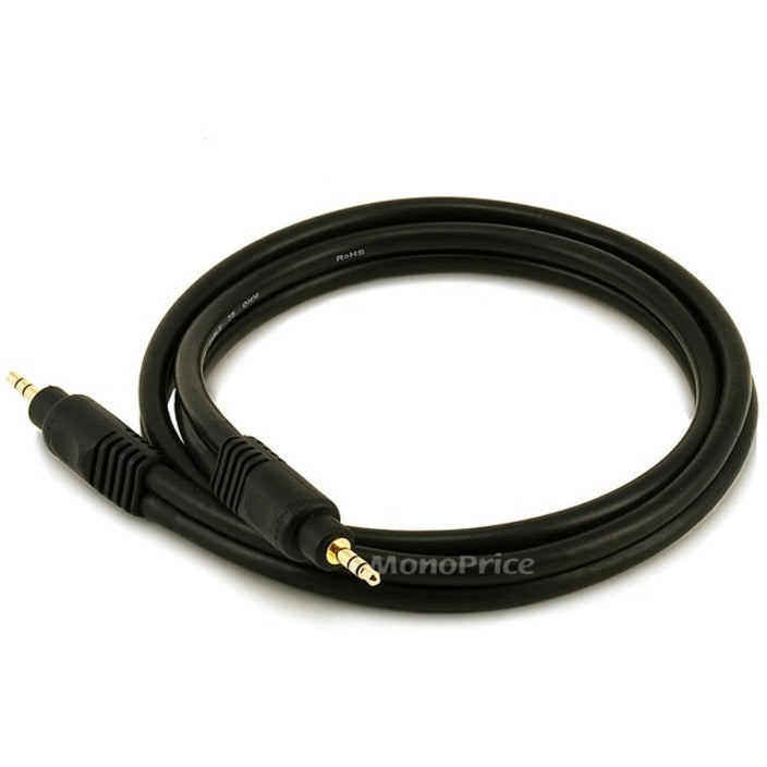 Monoprice 5576 Coaxial Audio Cable, 3 ft, Molded, Booted, Copper Conductor, Gold Plated Connectors