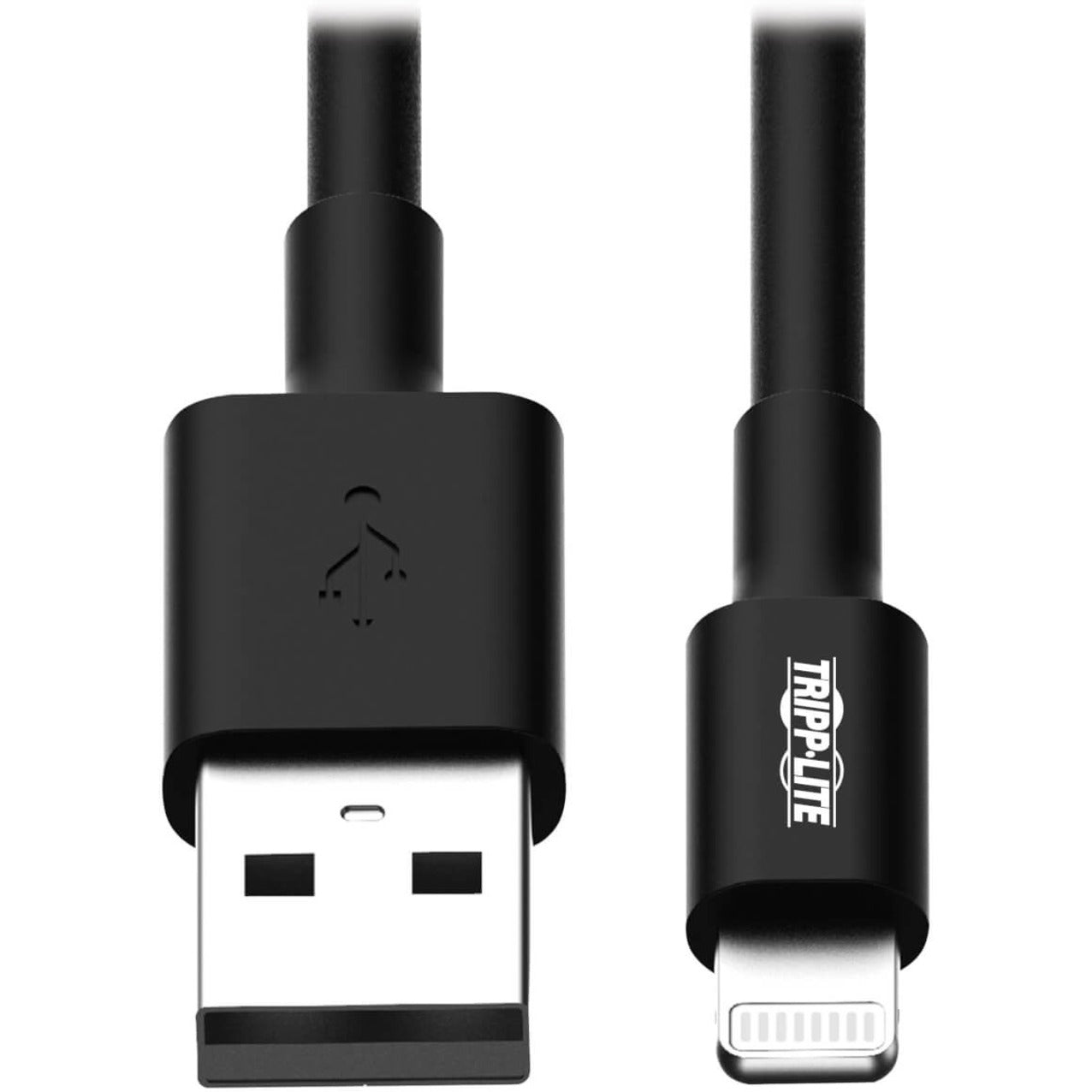 Tripp Lite M100-003-BK 3ft (1M) Black USB Sync / Charge Cable with Lightning Connector, Compatible with iPhone, iPad, iPod