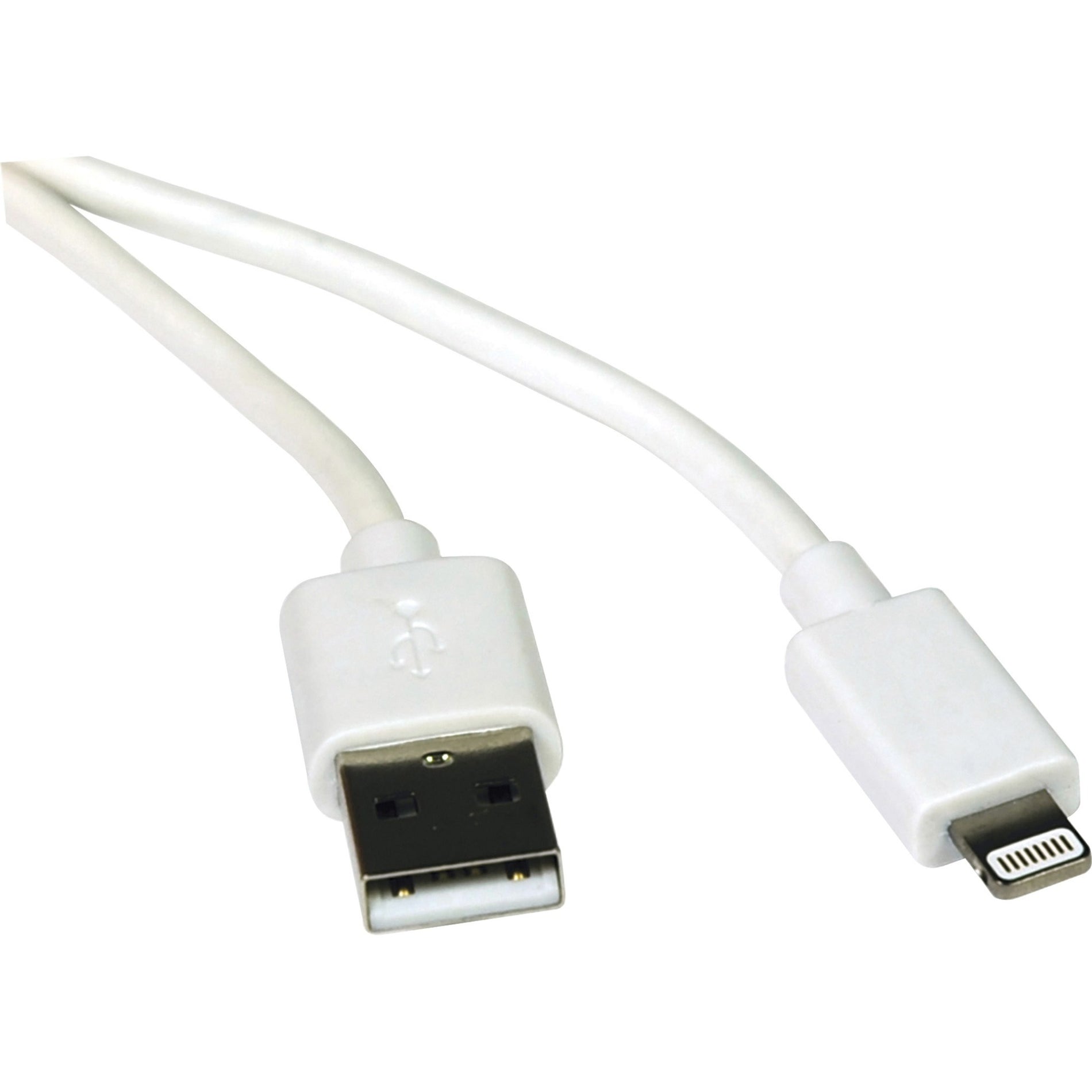 Tripp Lite M100-003-WH 3ft (1M) White USB Sync / Charge Cable with Lightning Connector, Compatible with iPhone, iPad, iPod