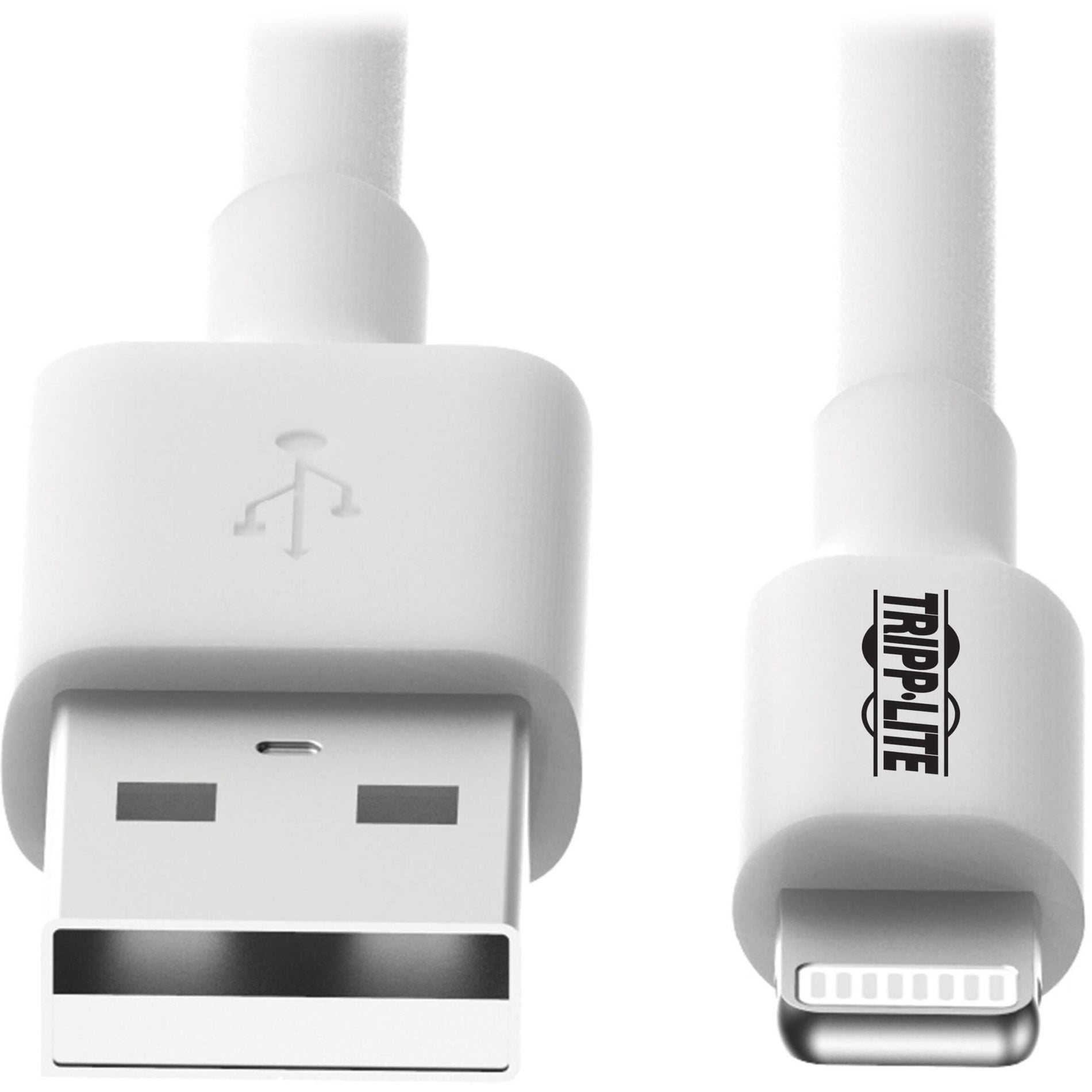Tripp Lite M100-006-WH 6ft (1.8M) White USB Sync / Charge Cable with Lightning Connector, Compatible with iPhone, iPad, iPod