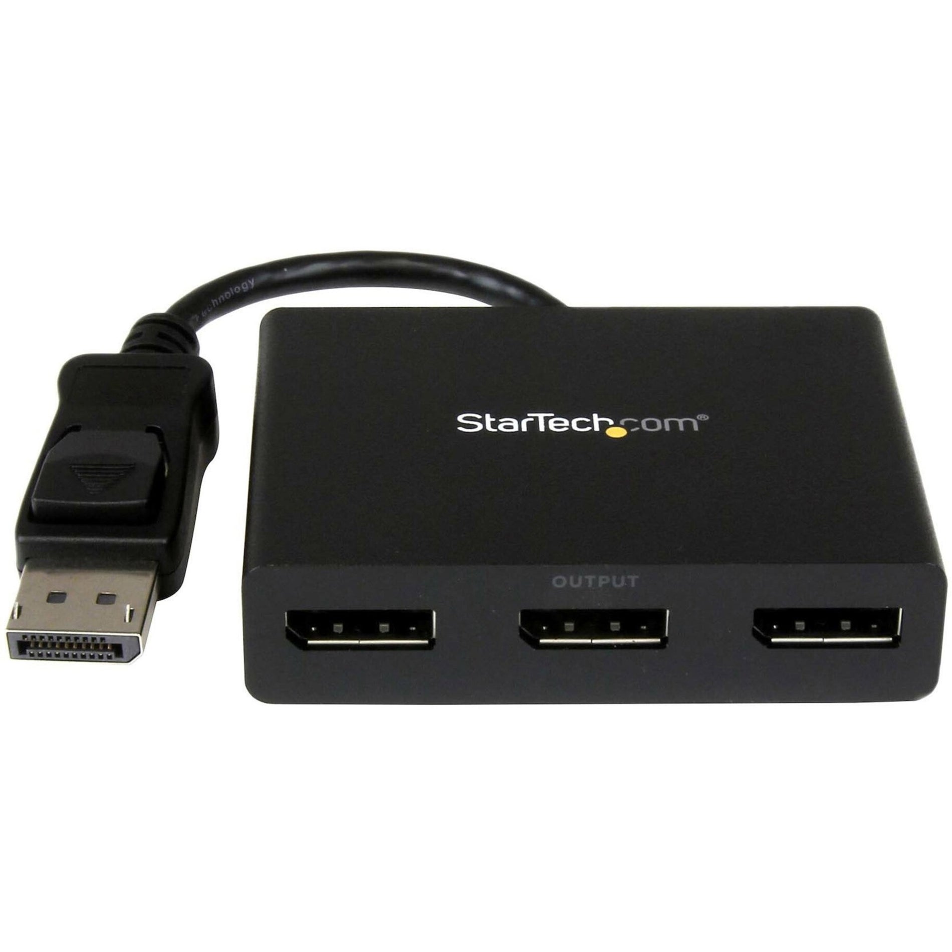 StarTech.com SA-3236 MSTDP123DP Triple Head DisplayPort 1.2 Multi Monitor MST Hub, 4096 x 2160 Resolution, 3 Year Warranty