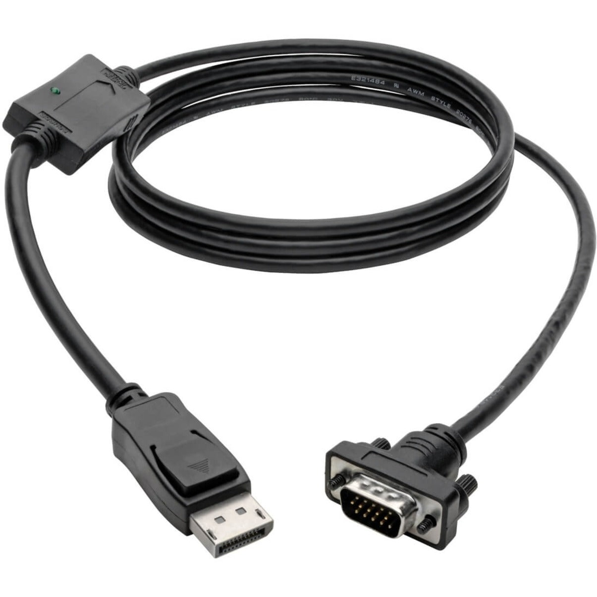 Tripp Lite P581-006-VGA DisplayPort to VGA Cable, 6-ft. Latches Adapter