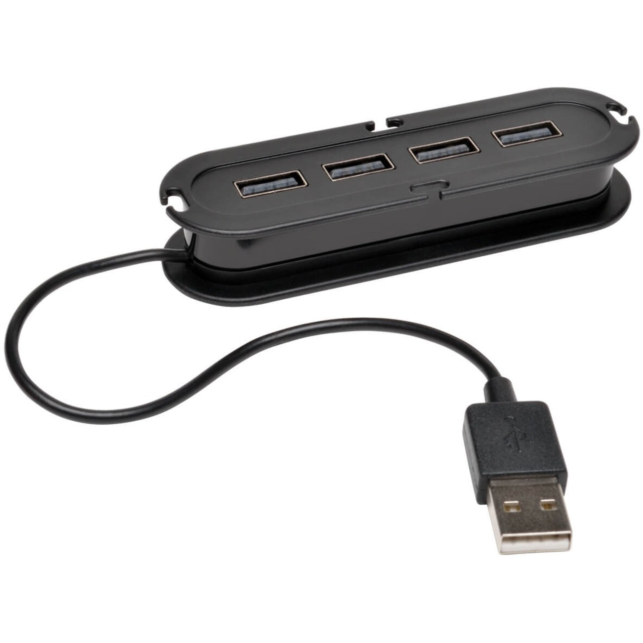 Tripp Lite U222-004 4-Port USB 2.0 Ultra-Mini Hub, High-Speed Data Transfer and Easy Connectivity