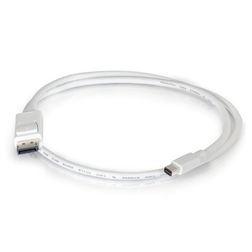 C2G 10ft Mini DisplayPort to DisplayPort Adapter Cable M/M - White (54299)