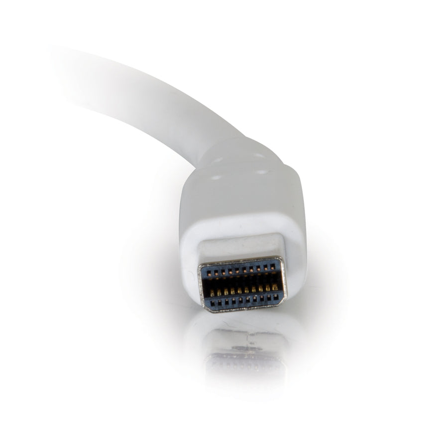 C2G 10ft Mini DisplayPort to DisplayPort Adapter Cable M/M - White (54299)