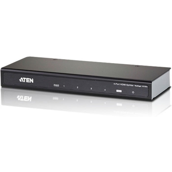 ATEN VS184A 4-Port HDMI Splitter, Connects 1 HDMI Source to 4 HDMI Displays, Ultra HD 4kx2k, Plug-and-Play
