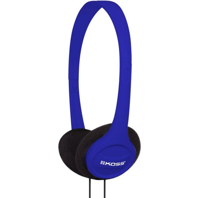 Koss KPH7B KPH7 Headphone, Adjustable Headband, Lightweight, Deep Bass, Blue