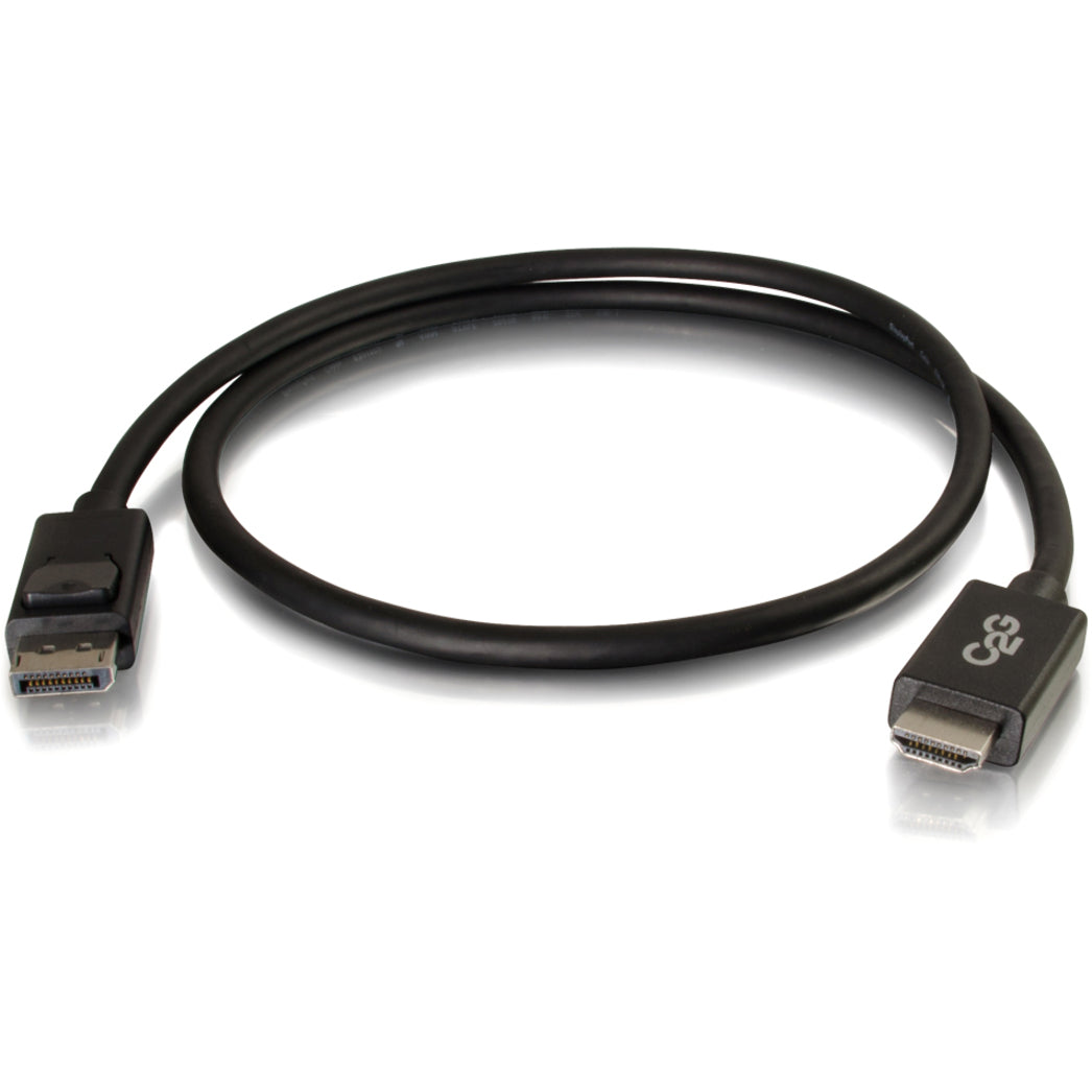 C2G DisplayPort to HDMI Adapter Cable, 6ft Black, Connects