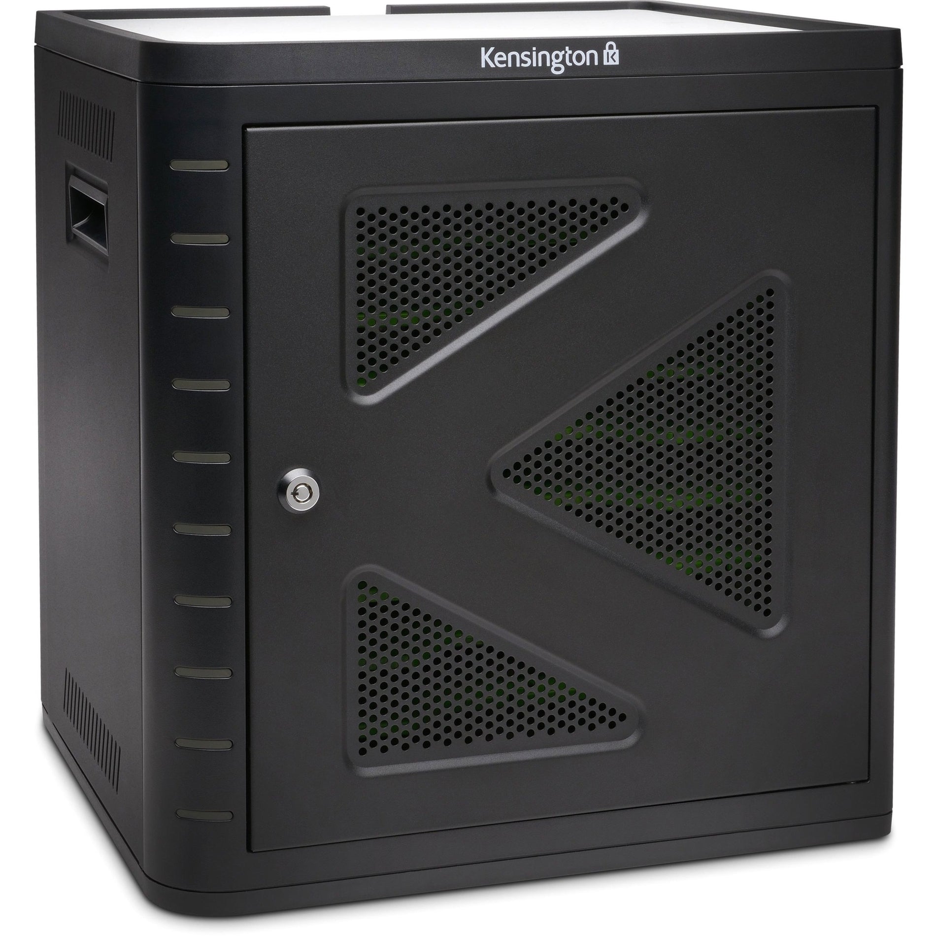 Kensington K67862AM Charge & Sync Cabinet, Universal Tablet - Black, 2 Year Warranty, USB Hub, Adjustable Shelf