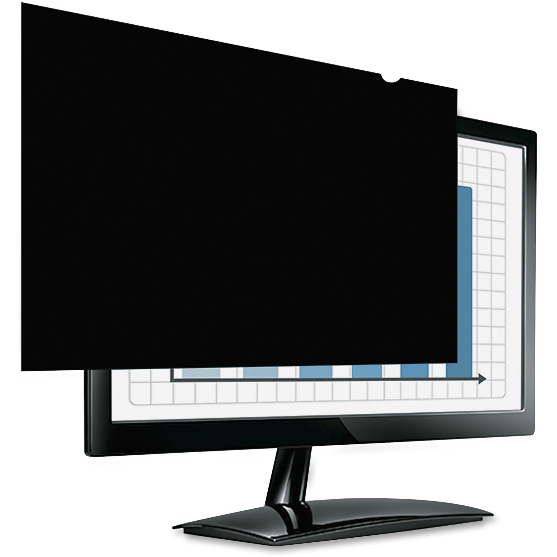 Fellowes 4807101 PrivaScreen Blackout Privacy Filter, 23" , Black