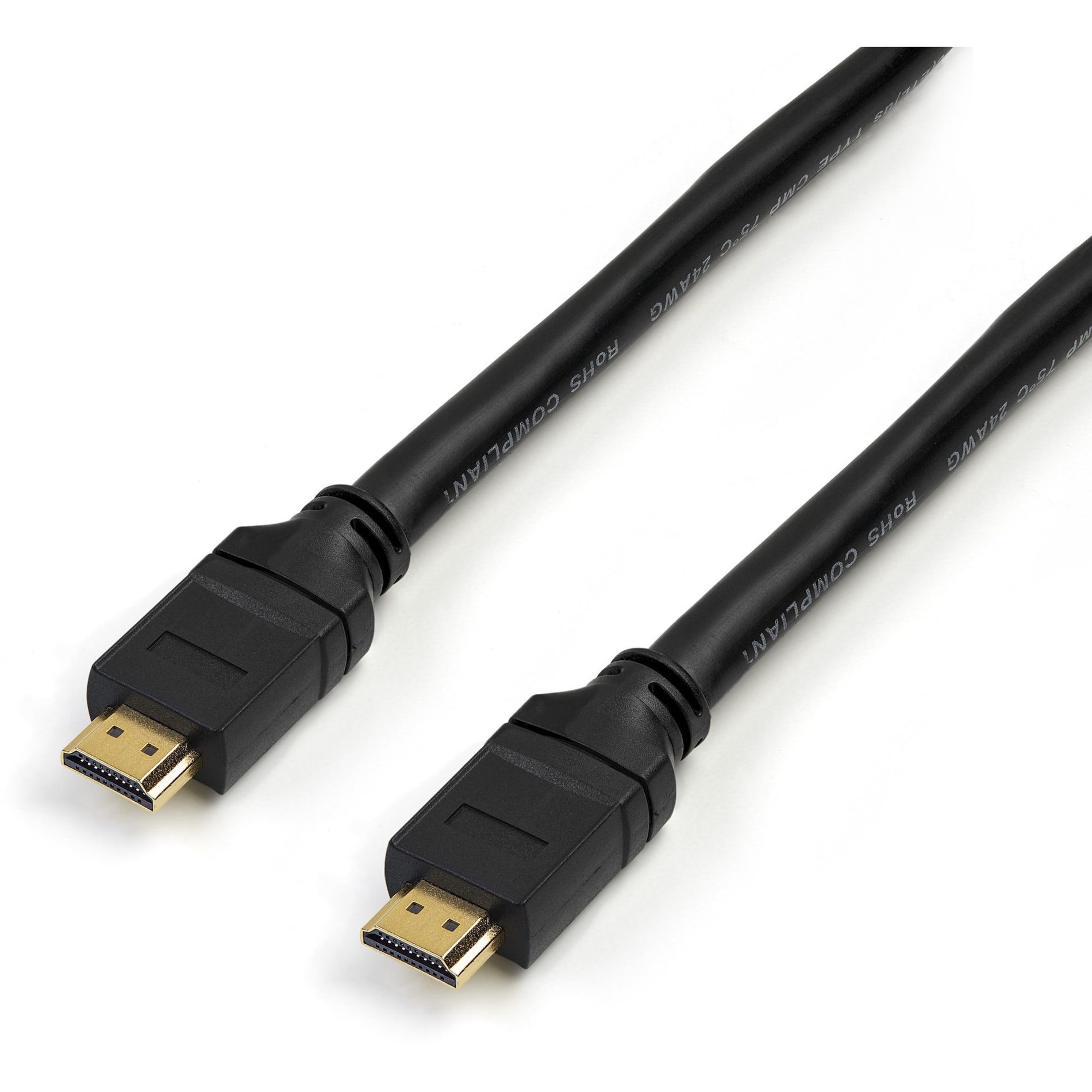 StarTech.com HDPMM35 35 ft 10m Plenum-Rated High Speed HDMI Cable - HDMI to HDMI - M/M, Corrosion-free, EMI Protection, Strain Relief