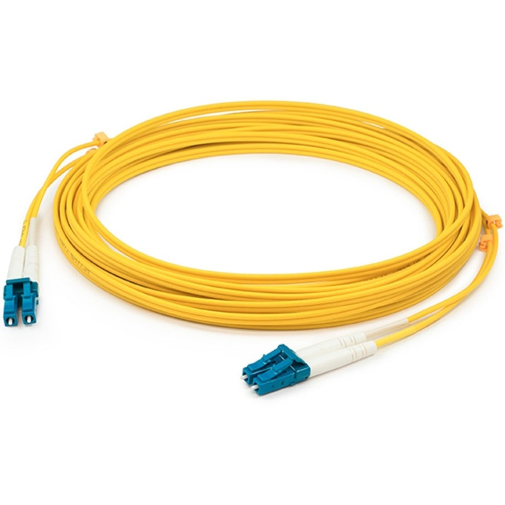 AddOn ADD-LC-LC-6M9SMF 6M Single-Mode Fiber (SMF) Duplex LC/LC OS1 Yellow Patch Cable, Molded, 9/125 &micro;m, 19.69 ft
