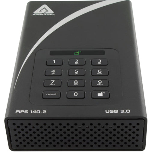 Apricorn ADT-3PL256F-4000 Aegis Padlock DT FIPS USB 3.0 Desktop Drive, 4TB Secure Storage