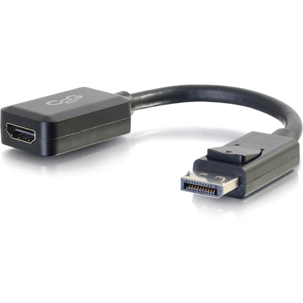 C2G 54322 8in DisplayPort to HDMI Adapter, DP Male to 4K HDMI Female - White