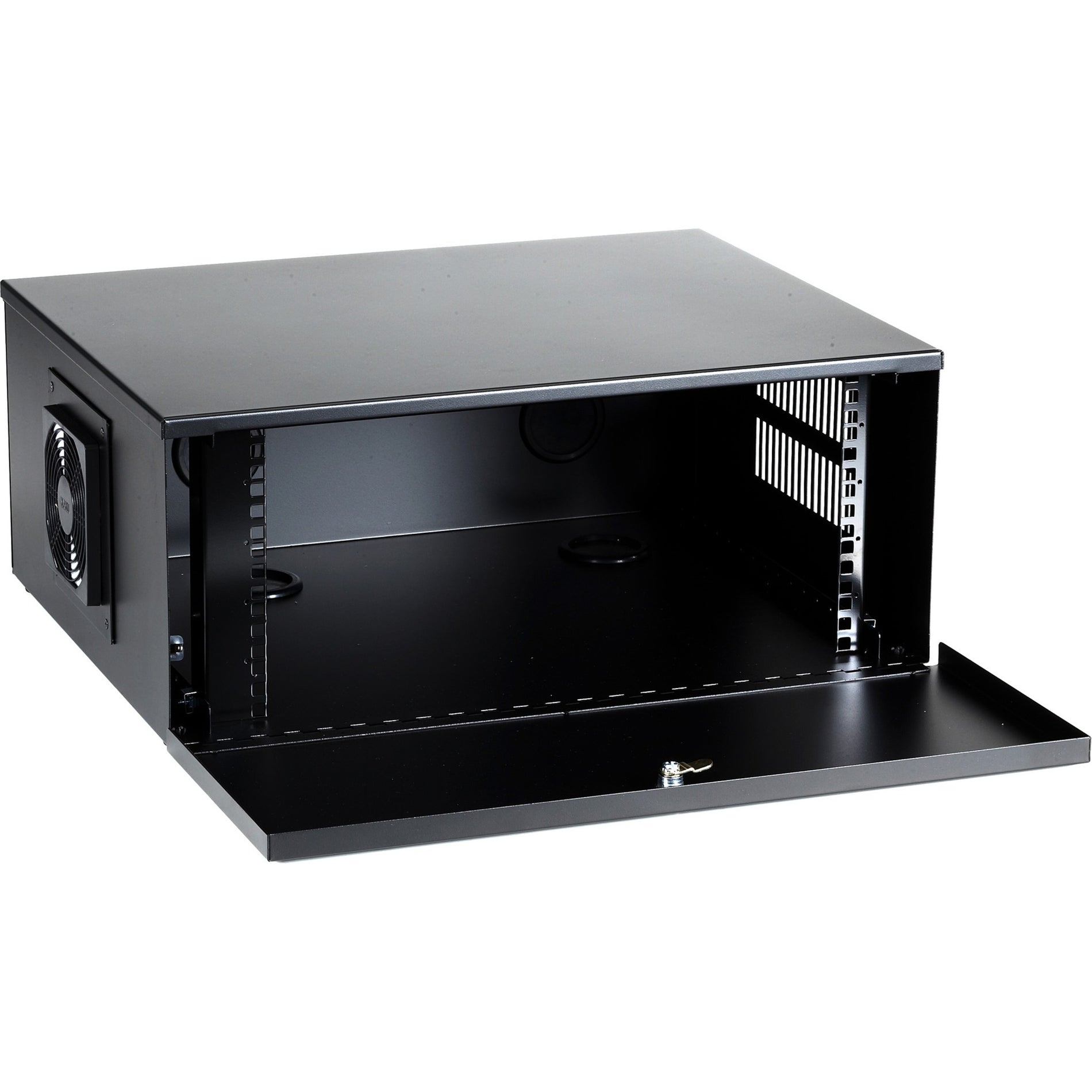 Black Box LCKBOX4U DVR Lock Box with Fan Unit, TAA Compliant - Secure Your DVR with Cable Management