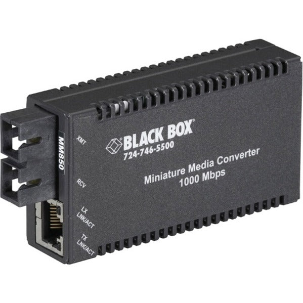 Black Box LGC010A-R2 MultiPower Transceiver/Media Converter, 1000Base-SX, 10/100/1000Base-T, Gigabit Ethernet, Fast Ethernet, Ethernet