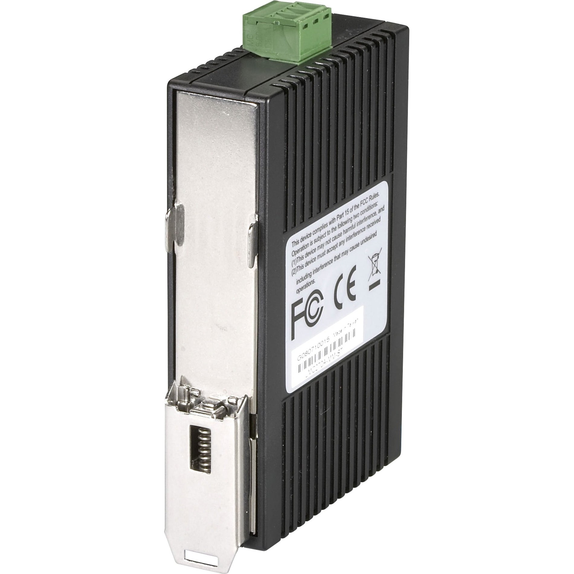 Black Box LMC270A-MM-ST Transceiver/Media Converter, TAA Compliant, 1000Base-FX, 10/100Base-TX, Gigabit Ethernet, Fast Ethernet, Ethernet