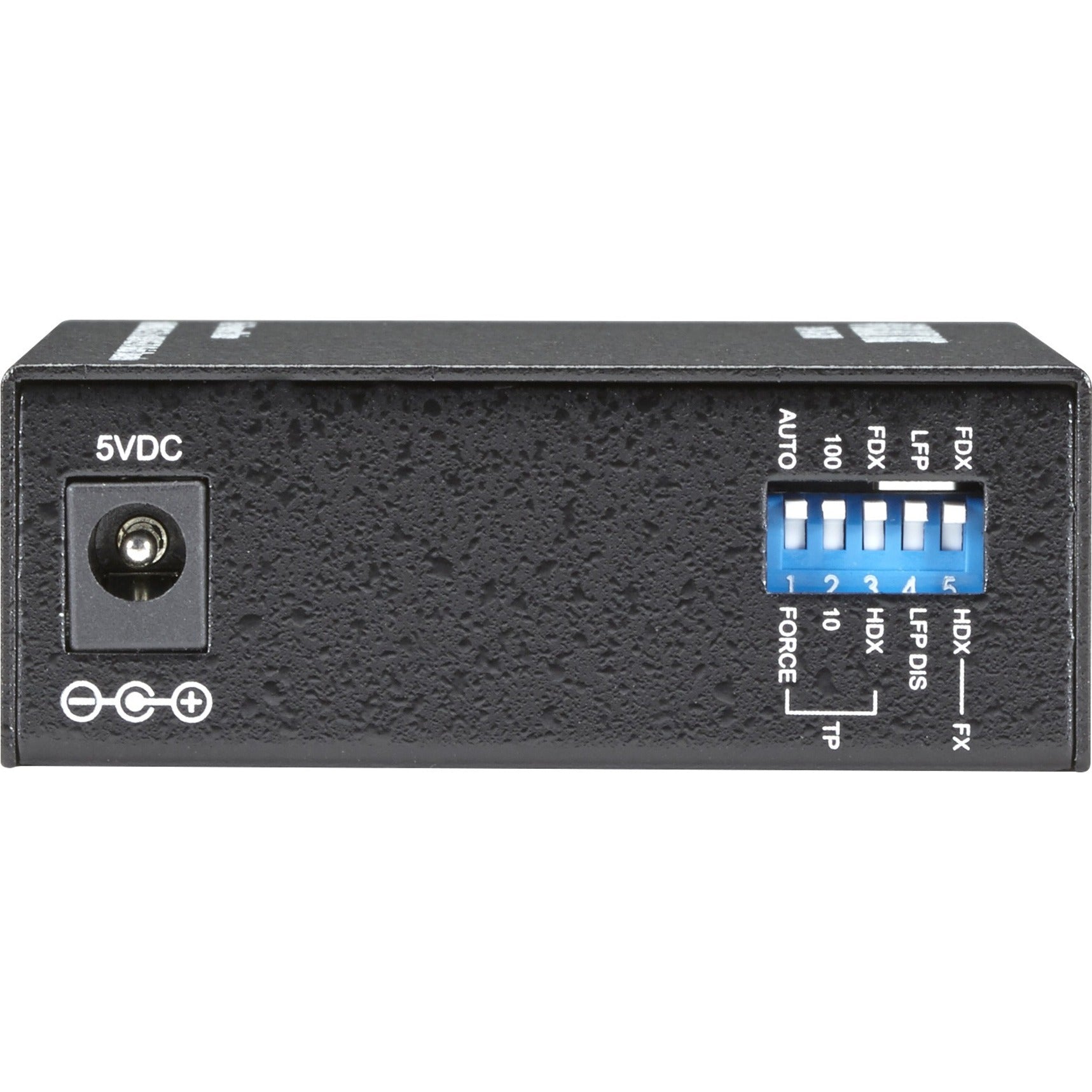 Black Box LPD504A Transceiver/Media Converter, 100Base-FX, 10/100Base-TX, Multi-mode, 1.24 Mile