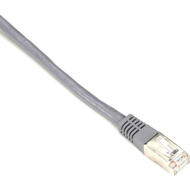 Black Box EVNSL0172GY-0006 SlimLine Cat.5e (F/UTP) Patch Network Cable, 6 ft, Molded, Strain Relief, EMI/RF Protection