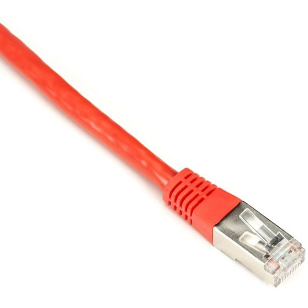 Black Box EVNSL0272RD-0007 SlimLine Cat.6 (S/FTP) Patch Network Cable, 7 ft, Red, EMI/RF Protection