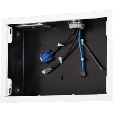 Chief PAC525FW In-Wall Storage Box with Flange, White - Convenient and Stylish Mounting Solution for A/V Equipment