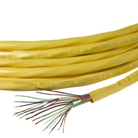 Genesis 32961002 Plenum Composite Access Control, Yellow, 1000 Ft. Reel, 18/4 AWG