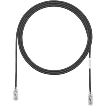 Panduit UTP28SP1BL Cat.6 UTP Patch Network Cable, 1 ft, Clear Boot, Black