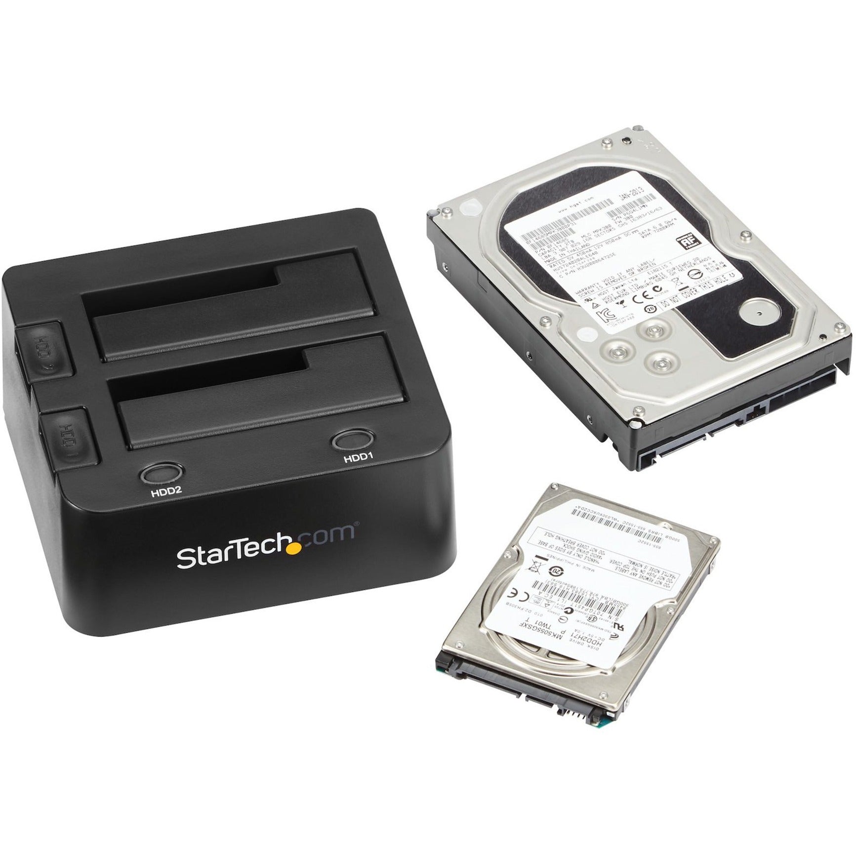 StarTech.com SDOCK2U33 USB3 Dual HD Dock with UASP for 2.5/3.5in SSD SATA 6Gbps, Easy Hard Drive Docking Station
