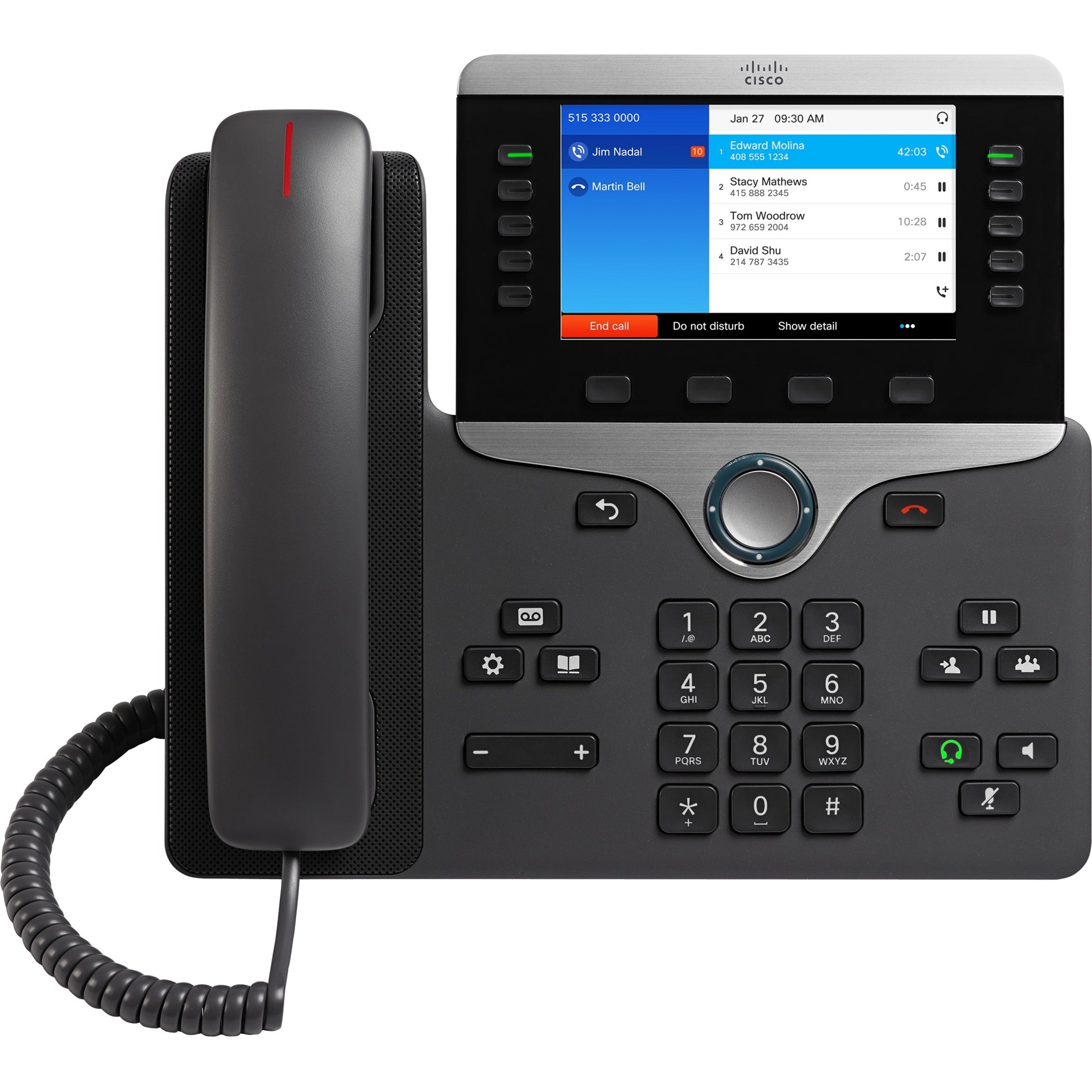 Cisco CP-8841-K9= UC Phone 8841, 5 Color LCD Display, Hands-free, Caller ID, VoIP