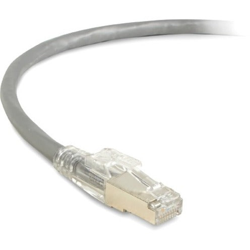 Black Box C5EPC70S-GY-15 GigaBase 3 Cat.5e Patch Network Cable, 15 ft, Shielded, PoE, Rugged, Lockable, Gray