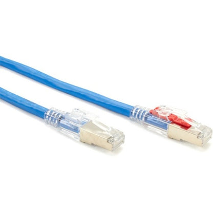 Detailed view comparing standard and secured CAT6A connectors with EMI shielding-alternate-image4