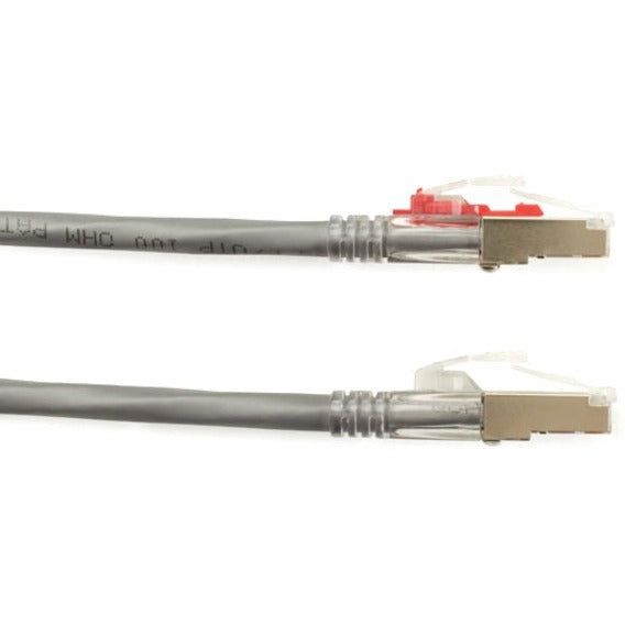 Black Box C6PC70S-GY-02 GigaTrue 3 Cat.6 (S/FTP) Patch Network Cable, 2 ft, PoE, Rugged, Stranded, Lockable, Gray